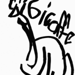 Marker drawing of a giraffe